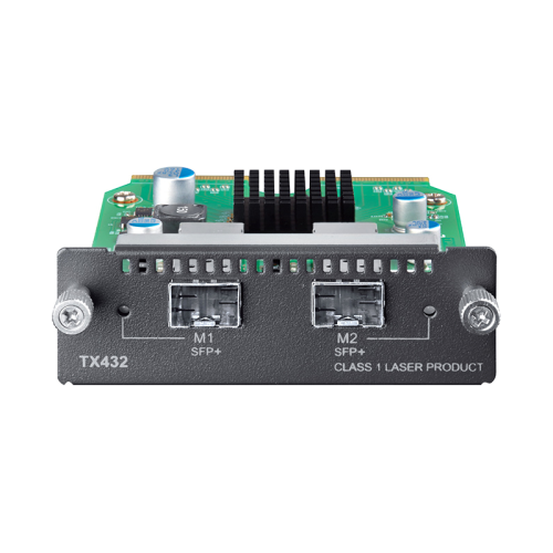 Трансивер/ 10-Gigabit 2-Port SFP + Module, Optional Module for T3700G-52TQ/ T3700G-28TQ/ T2700G-28TQ, 2 10G SFP+ Slots, Compatible with SFP+ Transceivers/ SFP+ Cables (TX432)