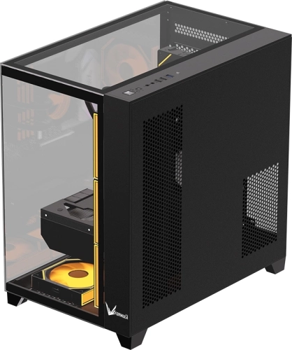 Корпус Formula Crystal Z9 FLOE черный без БП ATX 2xUSB3.0 audio bott PSU (CRYSTAL Z9 FLOE BLACK) фото 2