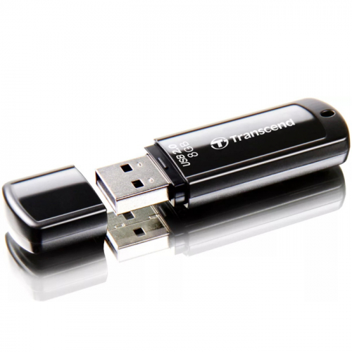 Флеш-накопитель Transcend 8GB JetFlash 350 Black USB 2.0 (TS8GJF350) фото 2