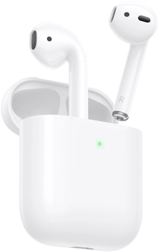 Гарнитура вкладыши Hoco EW91 белый беспроводные bluetooth в ушной раковине (47779)