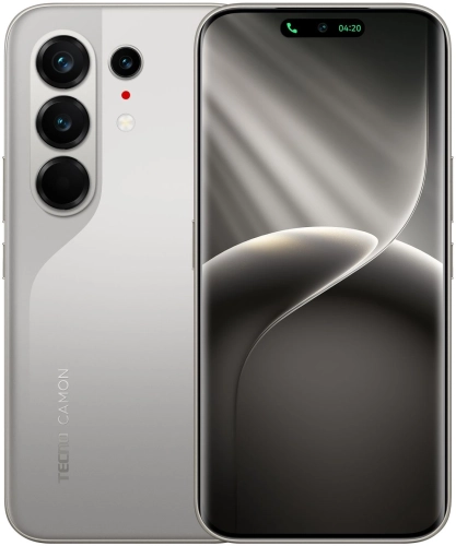 Смартфон Tecno Camon 50 Ultra 5G 256Gb 12Gb титан моноблок 3G 4G 6.78 1208x2644 Android 16 50Mpix 802.11 a/ b/ g/ n/ ac NFC GPS GSM900/ 1800 GSM1900 Protect (CN7C 256+12 NEBULA TITANIUM)