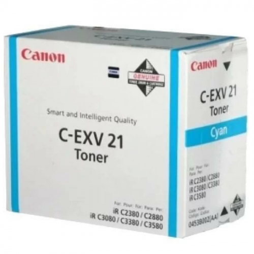 Тонер-картридж Canon C-EXV 21 C голубой 14000 страниц для iR-C2380, C2550, C2880, C3080, C3380, C3480, C3580 (0453B002)