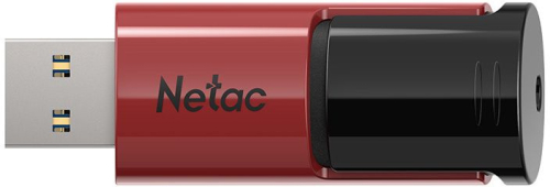 Флеш Диск Netac U182 Red 512Gb <NT03U182N-512G-30RE>, USB3.0, сдвижной корпус, пластиковая чёрно-красная