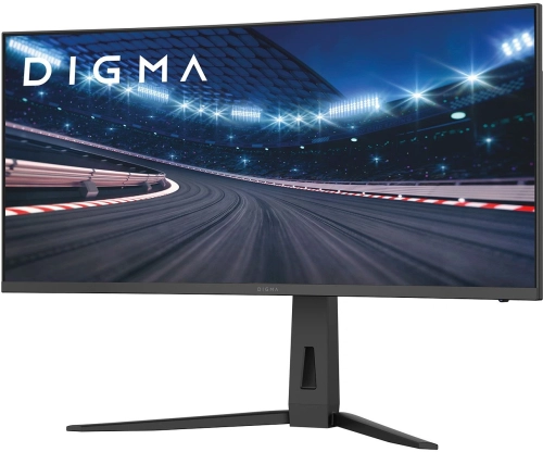 Монитор Digma 34 Overdrive 34A712Q черный VA LED 1ms 21:9 HDMI M/M матовая HAS Piv 450cd 178гр/178гр 3440x1440 200Hz DP UW 5.7кг фото 2