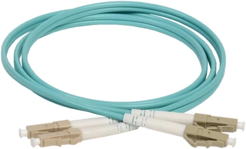 Патч-корд ITK FPC5003-LCU-LCU-C2L-3M 2x50/ 125 OM3 LC дуплекс UPC-LC дуплекс UPC 3м LSZH бирюзовый