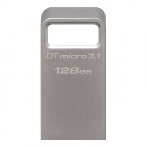 Флеш накопитель Kingston 128GB DataTraveler Micro 3.1 USB 3.2 Gen 1 Silver (DTMC3/128GB) фото 2
