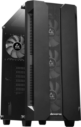 Chieftec Hunter, ATX Gaming case, w/Glass, 4xRGB fan (GS-01B-OP) фото 9