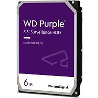 Жесткий диск HDD 6TB Western Digital Purple Surveillance 3.5" SATA-III 5640rpm 128mb (WD62PURX)