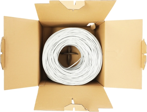 Кабель сетевой HQ UTP 4 пары cat.5E solid 0.42мм Cu 305м серый (43648) (43648#MLN)