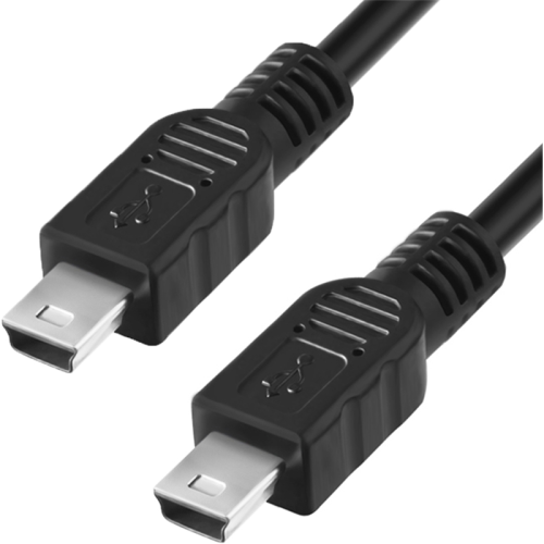 Greenconnect Кабель 0.2m USB 2.0, MiniUSB, M/ M, черный, 28/ 28 AWG, GCR-50817