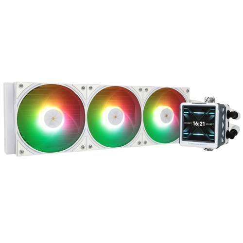 Водяное охлаждение для процессора/ Thermalright Frozen Warframe 360 Ultra White Argb (360mm, White, ARGB/ Fans: 3x120mm, 70.84CFM, 29.8dBA, 2000RPM/ Pump height 60mm, 23dBA, 3000RPM, Rad thickness 27m (F-WFRAME-360-UL-WH-ARGB)