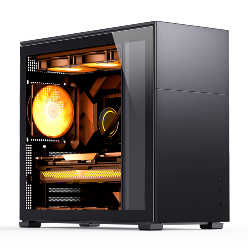 Корпус без блока питания/ JONSBO D41 STD, Midi-Tower, TG, no fan, 1xUSB-A 3.2 + 1xUSB-C 3.2, ATX, mATX Black (D41 STD BLACK)