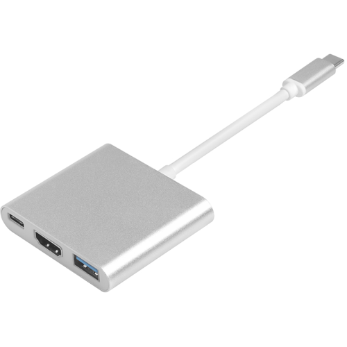 Greenconnect переходник USB Type C , M/ F+HDMI F+USB 3.0 F (GCR-AP24)