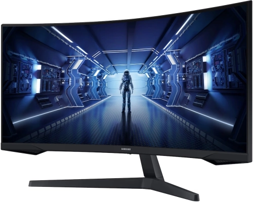 Монитор Samsung 34 Odyssey G5 LC34G55TWWPXEN черный VA LED 21:9 HDMI матовая 250cd 178гр/178гр 3440x1440 165Hz FreeSync Premium DP UW 5.6кг