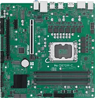 Материнская плата ASUS PRO Q870M-C-CSM, LGA1851, Q870, 4*DDR5, 4*SATA, 2*M.2, 3*USB 3.2, 2*USB 2.0, Type-C, 2*PCIx16, 1*PCIx1, 2*DP+VGA, mATX; 90MB1KEP-M0EAYC