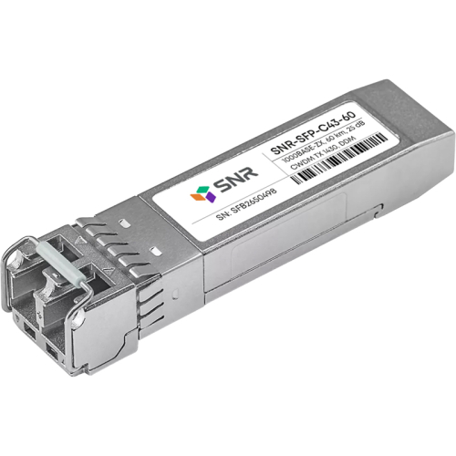 Модуль/ Модуль SFP CWDM оптический, дальность до 60км (25dB), 1430нм (SNR-SFP-C43-60)