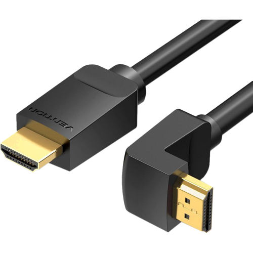 Кабель Vention HDMI High speed v2.0 with Ethernet 19M/ 19M угол 270 - 2м (AAQBH)