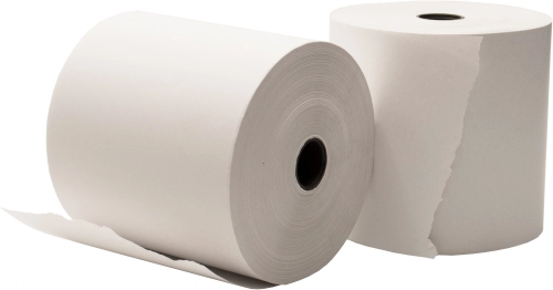 Лента чековая Silwerhof 80мм 80м 12mm термобумага (упак.9шт) (1915145) (1915145#MLN)