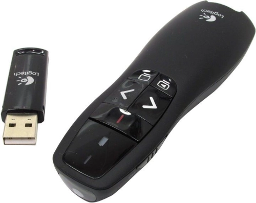 Презентер Logitech R400 Radio USB (15м) черный (910-004252)
