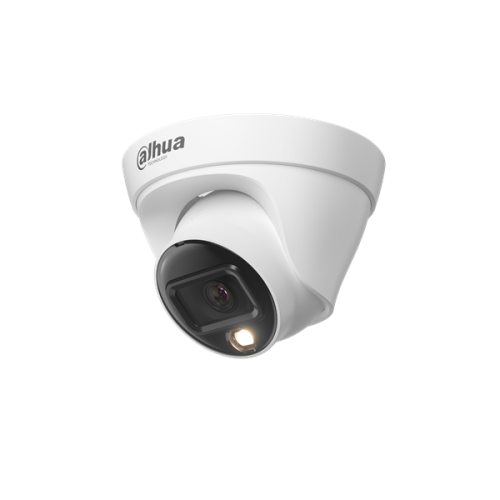 DAHUA DH-IPC-HDW1239T1P-LED-0280B-S6 Уличная турельная IP-видеокамера Full-color 2Мп, 1/ 2.8” CMOS, объектив 2.8мм, LED-подсветка до 30м, IP67, корпус: металл, пластик
