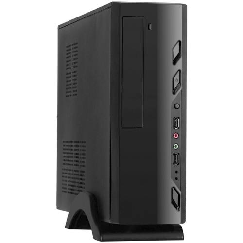 Exegate EX268697RUS Корпус MiniITX Exegate MI-208 Black, miniITX/ mATX, , 2*USB, Audio