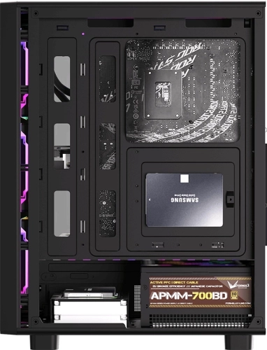 Корпус Formula Mana Dynamic черный без БП ATX 4x120mm 2x140mm 2xUSB3.0 audio bott PSU фото 4