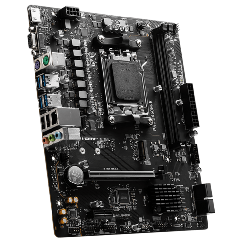 Материнская плата MSI PRO B650M-E B650, AM5, 2*DDR5, 1*PCIEx16, 1*PCIEx1, 1*M.2, 6*USB3.2Gen1, 6*USB2.0, 4*SATA3.0, 1G, VGA, HDMI, M-ATX, RTL фото 3