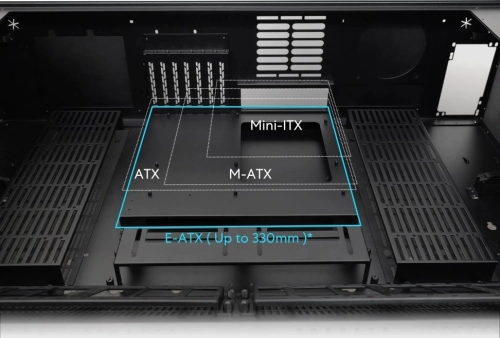 Корпус Lian-Li DK07X черный без БП E-ATX 10x120mm 3x140mm 2xUSB3.0 audio bott PSU (G99.DK07X.10RU) фото 14