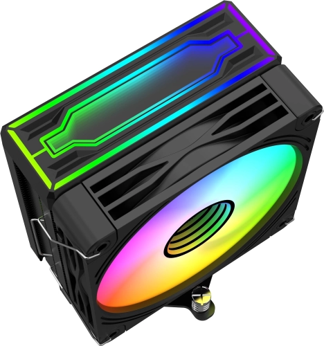 Устройство охлаждения(кулер) Bloody BD-AC205-ARGB1 ARGB Soc-AM5/ AM4/ 1151/ 1200/ 2066/ 1700 черный 4-pin 14-26dB Al+Cu LCD 205W 513gr Ret (BD-AC205-ARGB1-BK) фото 4