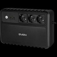 UPS SVEN UP-L800 (400Вт, USB, вых.~230В,вх.~175-290В,3 евро розетки, черный корпус) (SV-021627)