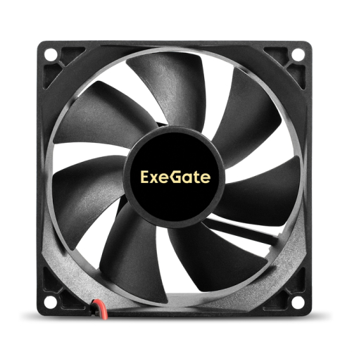 Exegate EX295240RUS Вентилятор 12В DC ExeGate EX09225S2P (92x92x25 мм, Sleeve bearing (подшипник скольжения), 2pin, 2100RPM, 25dBA) фото 3