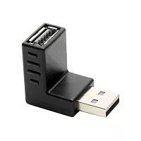 GCR Переходник USB 2.0 AM / AF , угловой, вниз, GCR-53494 (GCR-53594)