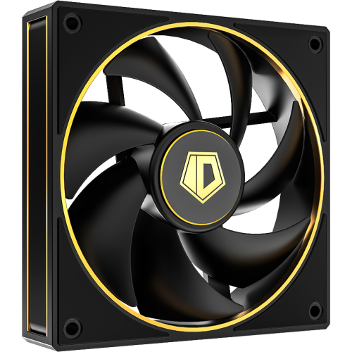 Кулер для корпуса/ Case Cooler ID-COOLING AF-127-GDL (120x120x27mm, 4-pin PWM, 78CFM, 29.9dBA, 2000RPM, Black)
