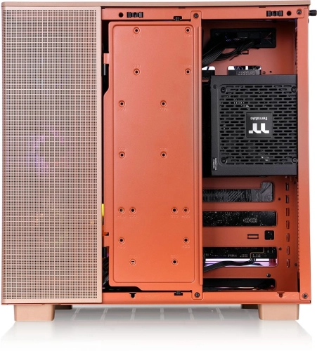 Корпус Thermaltake View 380 XL TG ARGB Gravel Sand коричневый без БП E-ATX 2x120mm 2xUSB3.0 audio bott PSU (CA-11E-00MGWN-00) фото 8