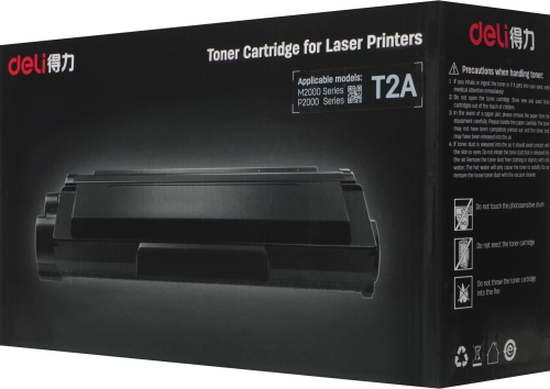 Картридж лазерный Deli T2A черный бар.в компл. (2000стр.) для Deli P2000/M2000(!!!Кроме 2000DNWs) (T2A#MLN)