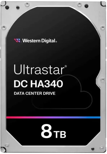 Жесткий диск WD SATA-III 8TB 0B47489 WUS721208BLE604 Ultrastar DC HC340 512E (7200rpm) 256Mb 3.5