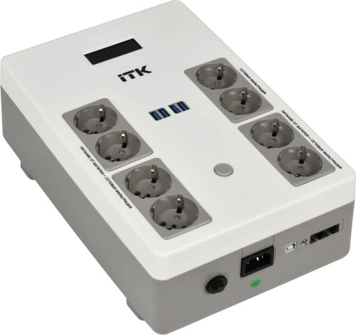 Источник бесперебойного питания ITK Electra EST8-800VA-1-001 480Вт 800ВА черный