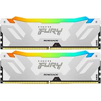 Модуль памяти Kingston 48GB DDR5 8000 FURY Renegade White RGB Non-ECC Unbuffered DIMM (Kit 2*24gb) CL38 (KF580C38RWAK2-48)