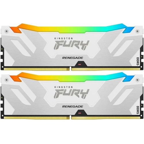 Модуль памяти Kingston 48GB DDR5 8000 FURY Renegade White RGB Non-ECC Unbuffered DIMM (Kit 2*24gb) CL38 (KF580C38RWAK2-48)