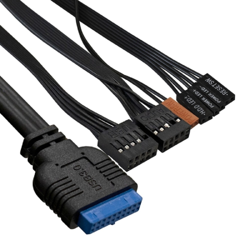 Exegate EX291274RUS Корпус Minitower ExeGate BAA-109U2-AAA450 (mATX, AAA450 8см, 2*USB+2*USB3.0, аудио, черный) фото 3