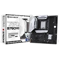 Материнская плата Maxsun MS-Terminator B760M D5 B760, LGA1700, 4*DDR5, 1*PCIEx16, 1*PCIEx4, 3*M.2, 1*TypeC, 4*USB3.2Gen1, 8*USB2.0, 4*SATA3.0, 2.5G, DP, HDMI, M-ATX, RTL (6940709696354)