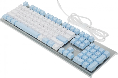 Клавиатура A4Tech Fstyler FS100 Neon механическая синий/ белый USB for gamer LED (FS100) фото 21