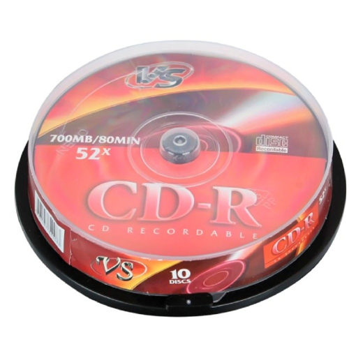 Диски VS CD-R 80 52x CB/ 10 (VSCDRCB1001)