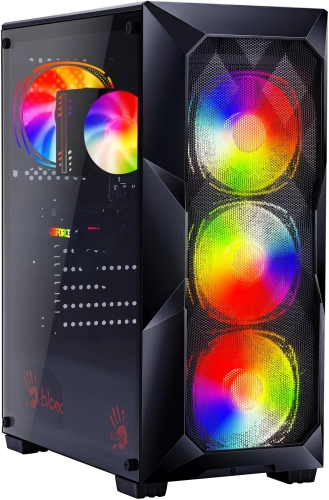 Компьютер Bloody BD-PC RB55C1 MT Ryzen 5 5600X (3.7) 32Gb SSD1Tb RTX4060 8Gb Windows 11 Home GbitEth 500W черный (RUS) (2107186) фото 2