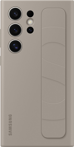 Чехол (клип-кейс) Samsung для Samsung Galaxy S24 Ultra Standing Grip Case S24 Ultra серо-коричневый (EF-GS928CUEGRU)