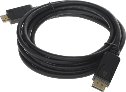 Кабель аудио-видео Buro v. 1.2 DisplayPort (m)/HDMI (m) 3м. позолоч.конт. черный (BHP DPP_HDMI-3) фото 3