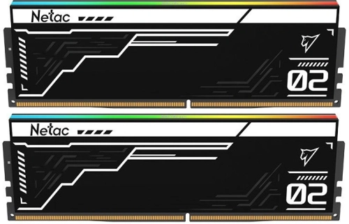 Память DDR5 2x16GB 7600MHz Netac NTS2D5P76DP-32K Shadow II RGB RTL Gaming PC5-60800 CL36 DIMM ECC 288-pin 1.4В с радиатором Ret