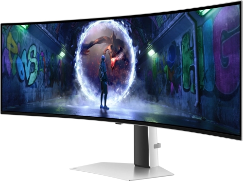 Монитор Samsung 49 Odyssey OLED G9 S49DG932SIXCI серебристый OLED LED 32:9 HDMI матовая HAS 250cd 178гр/ 178гр 5120x1440 240Hz FreeSync Premium Pro DP USB 12.9кг (LS49DG932SIXCI) фото 5
