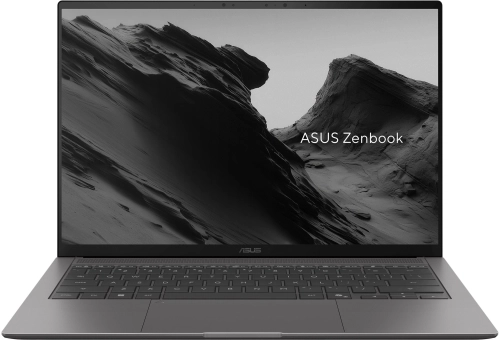Ноутубук ASUS Zenbook S 14 UX5406AA-SW416W Intel Core Ultra 7 355/ LPDDR5X 32GB/ 512GB SSD/ Intel Arc Graphics/ 14 3K (2880 x 1800) OLED 16:10,WiFi 7+BT 6.0/ Win11 Home/ Antrim Gray/ 1.20 kg (90NB16Q6-M00LJ0)