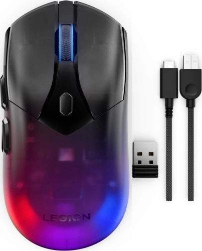 Мышь Lenovo Legion M410 Wireless RGB Gaming черный оптическая 16000dpi беспров. BT/Radio USB 5but (GY51P83012) фото 12